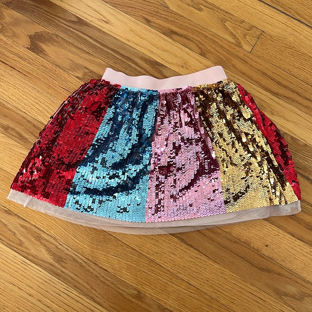 Fun Mini Boden Girls Sequin Skirt 6-7 Y